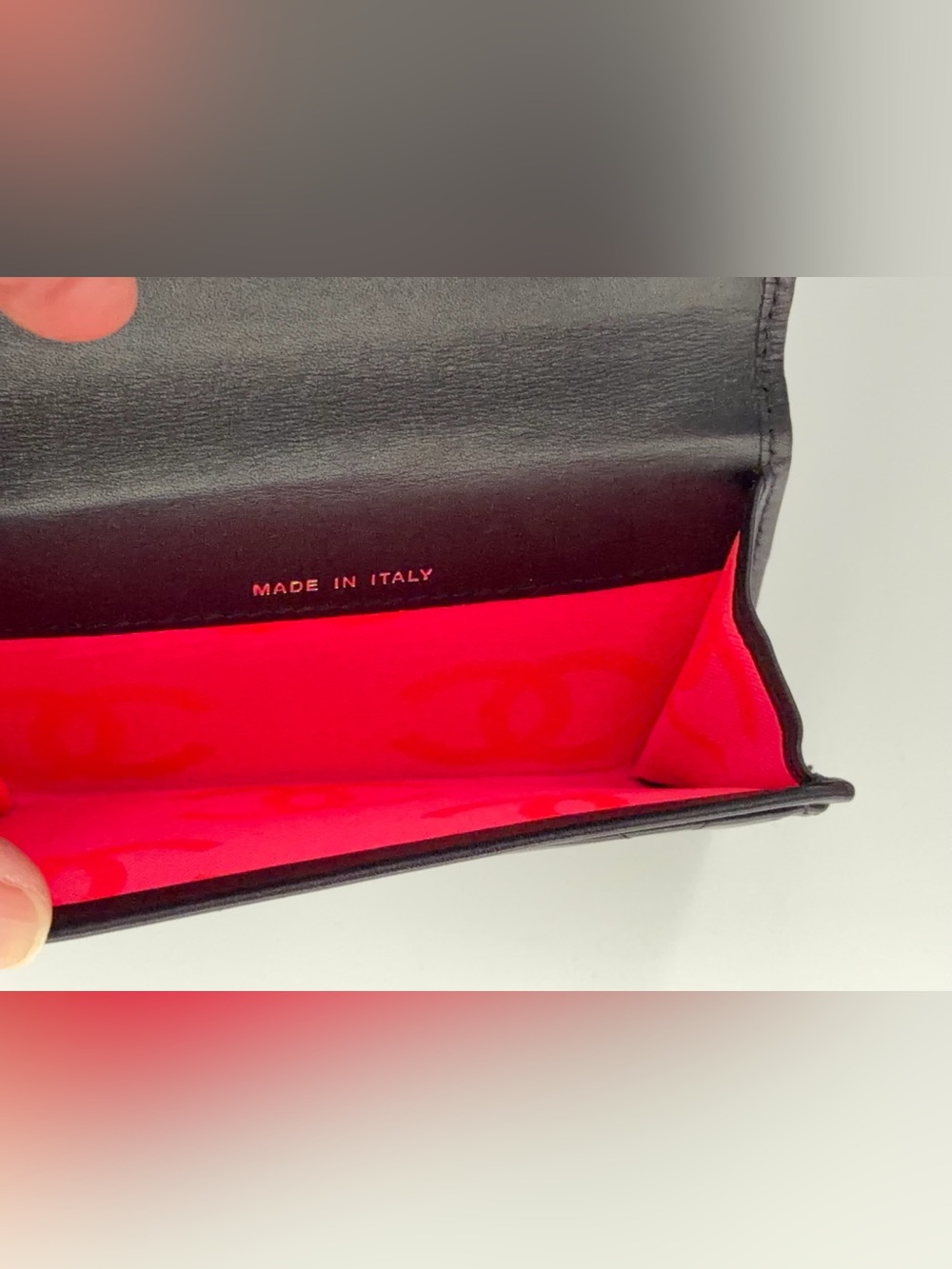 🖤🩷CHANEL Black Cambon CC Flap Card Holder Wallet w/Dust Bag and Entrupy COA - Picture 9 of 11